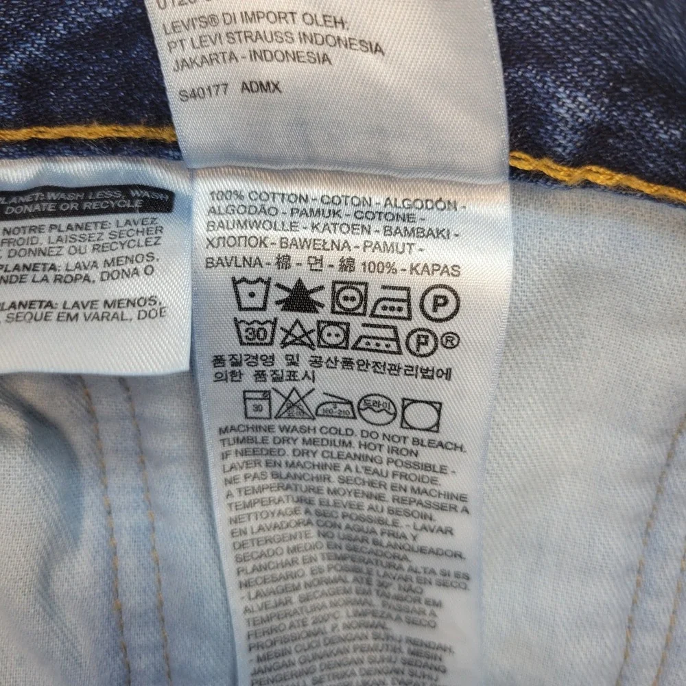 Levi's‎ 505 Jeans Mens 38x30 Blue Regular Straight Medium Wash Denim